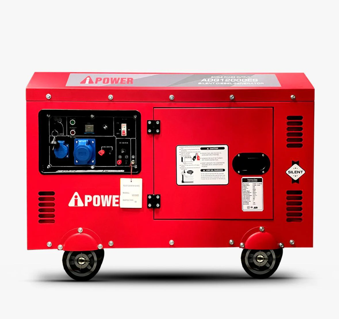 مولد كهربائي منخفض الصوت ديزل ADG12000ES (50HZ/230V, 8.0-9.0kW IPOWER 